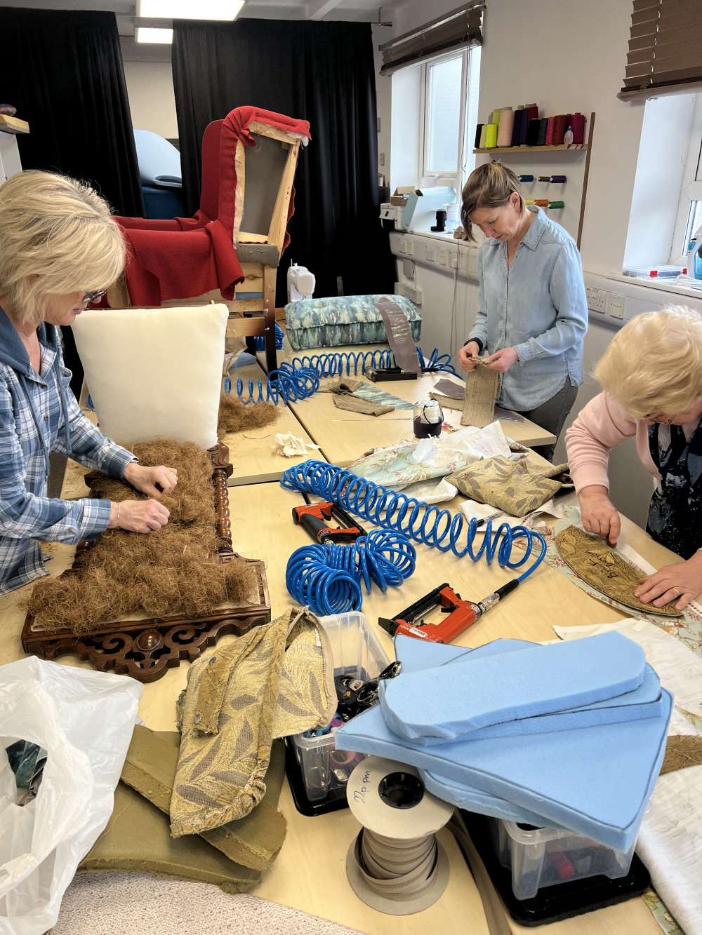 Upholstery Classes at Coalville CAN, Memorial Square, Coalville, Leicestershire Upholstery Classes at Coalville CAN, Memorial Square, Coalville, Leicestershire