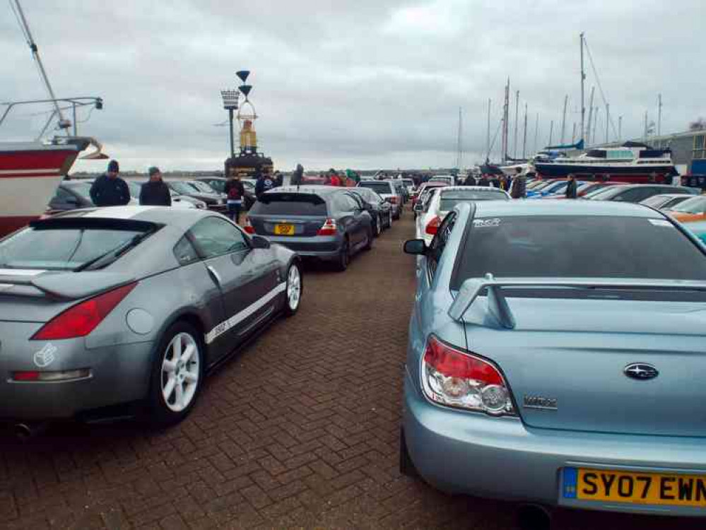 Japanese cars on parade