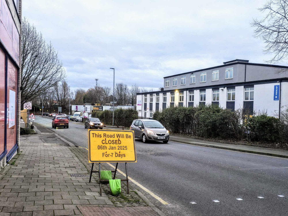 Oak Street, from the junction of Edleston Road to Oak Street Roundabout, is closed one-way from Monday 6 January (Ryan Parker).