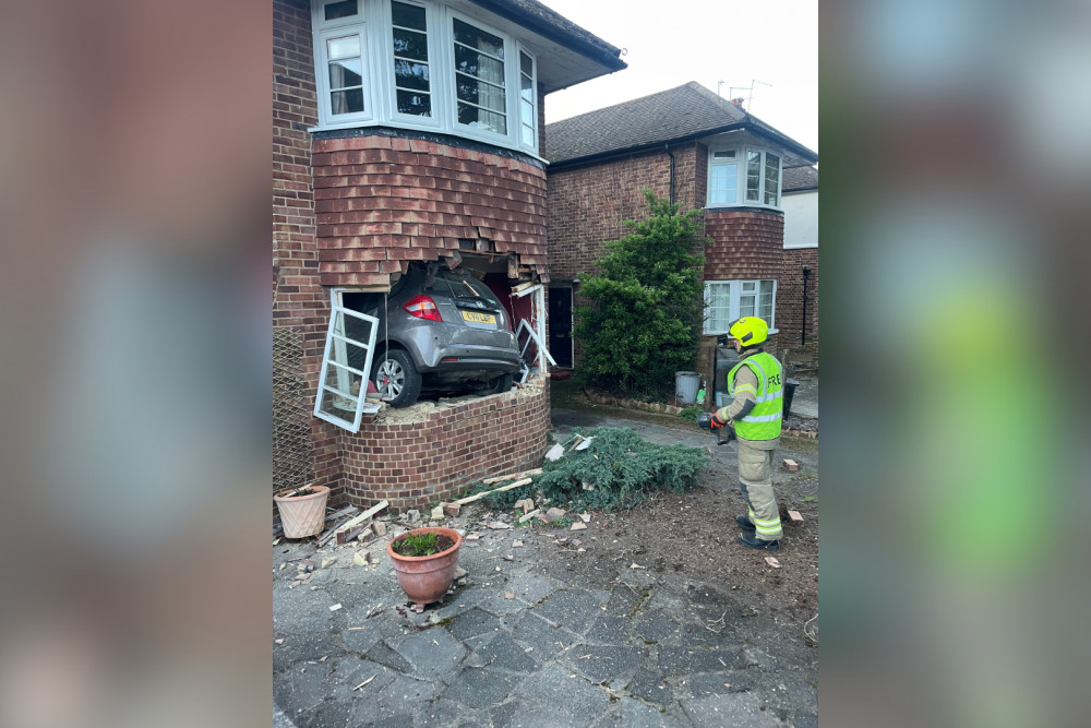 One of the most popular stories included a car crashing into a cul-de-sac in Twickenham (credit: Catherine Blake).