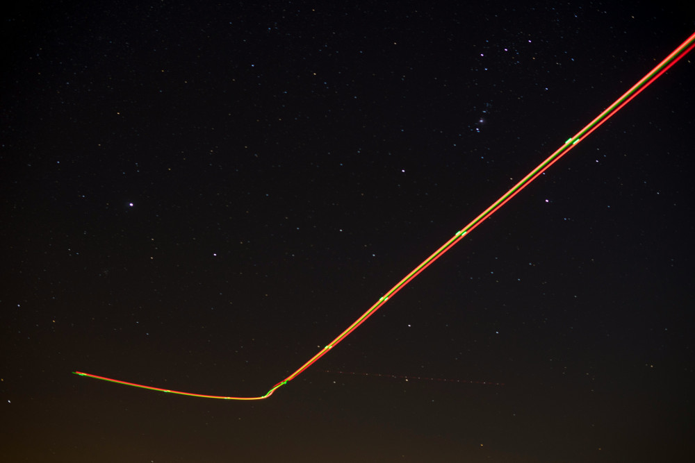 Long exposure photo of a drone. (Unsplash) 