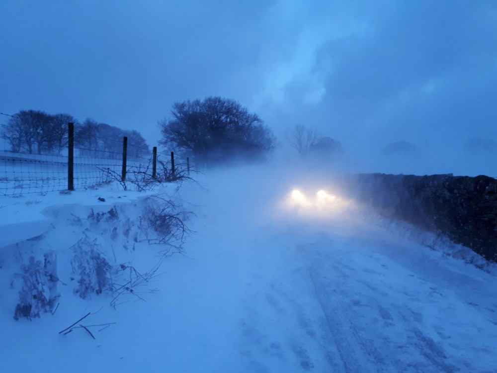 Snow and ice are expected to cause disruption in Cheshire East this weekend (Credit: Cheshire Police)