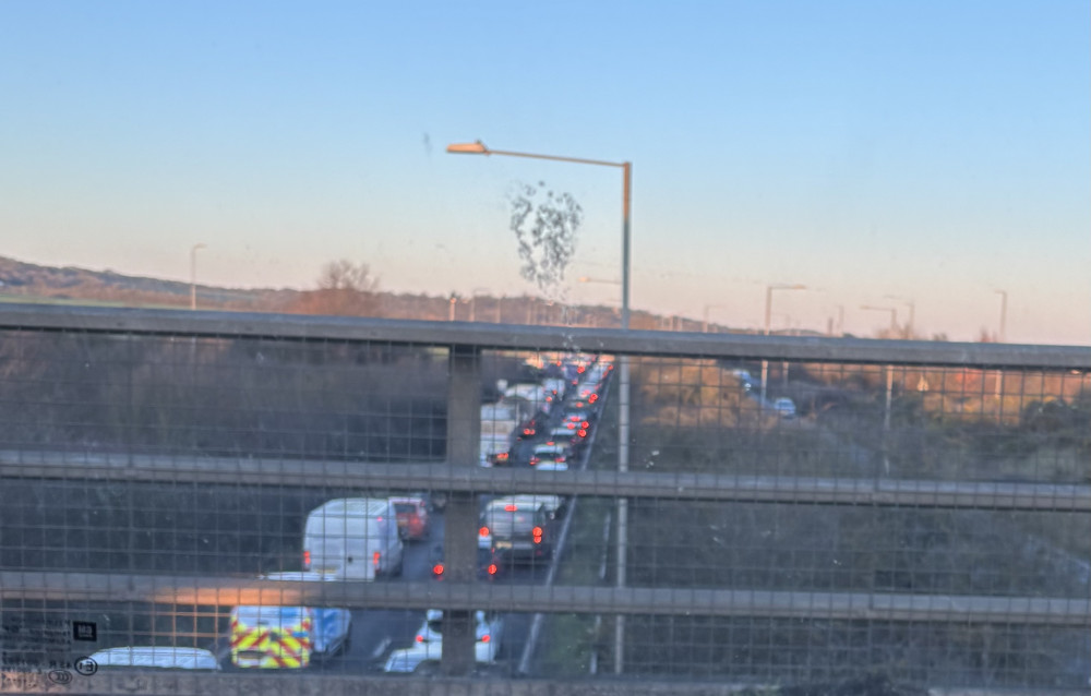 View from the Manorway roundabout looking east. View from the Manorway roundabout looking east.