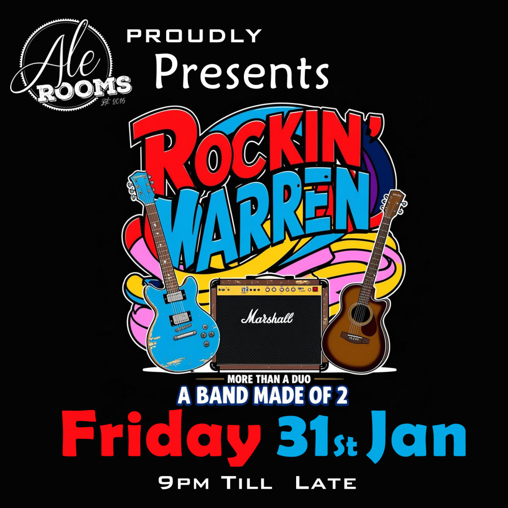 RockinWarren Live at The Ale Rooms Kenilworth Friday 31st Jan