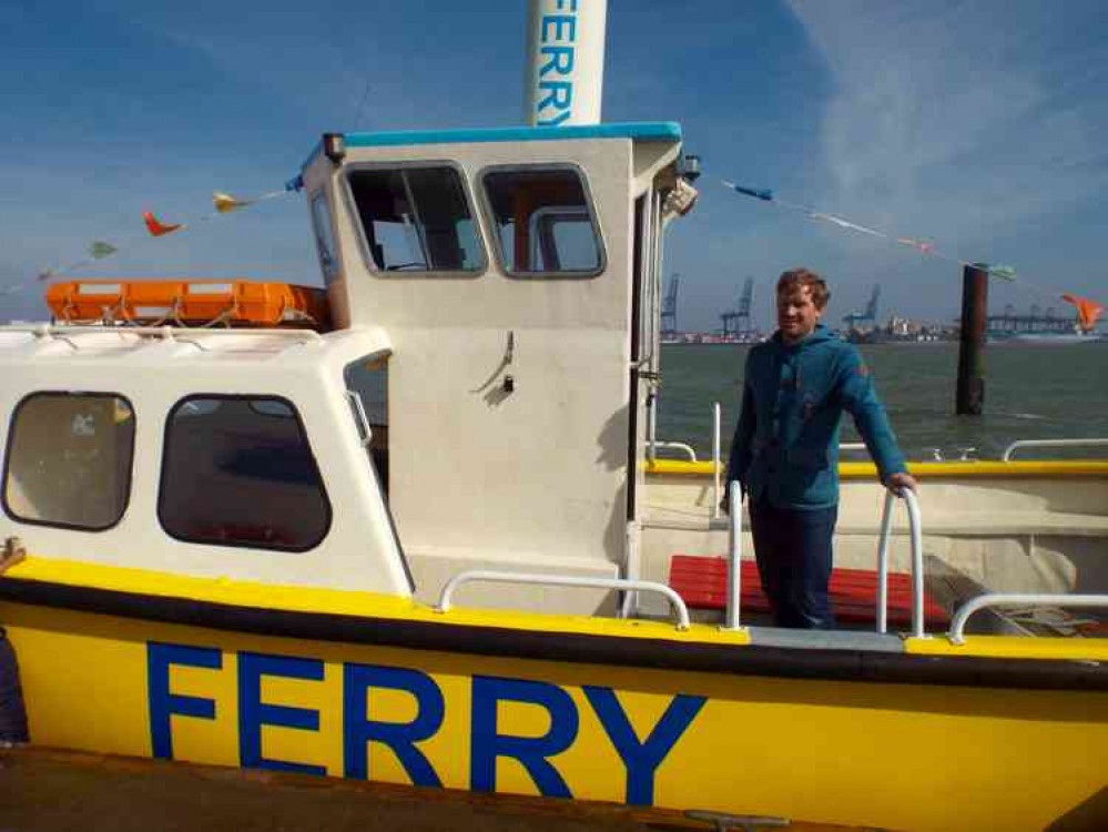 Christian Zemann skipper and director of the Harwich Harbour Ferry