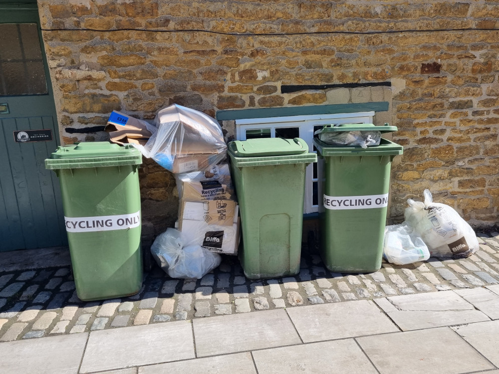 Bins that were not collected today due to severe weather will be collected tomorrow dependent on the weather, says RCC (Photo: Grace Kennington)