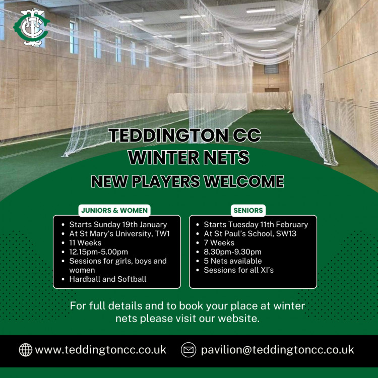 Teddington Cricket Club Winter Nets