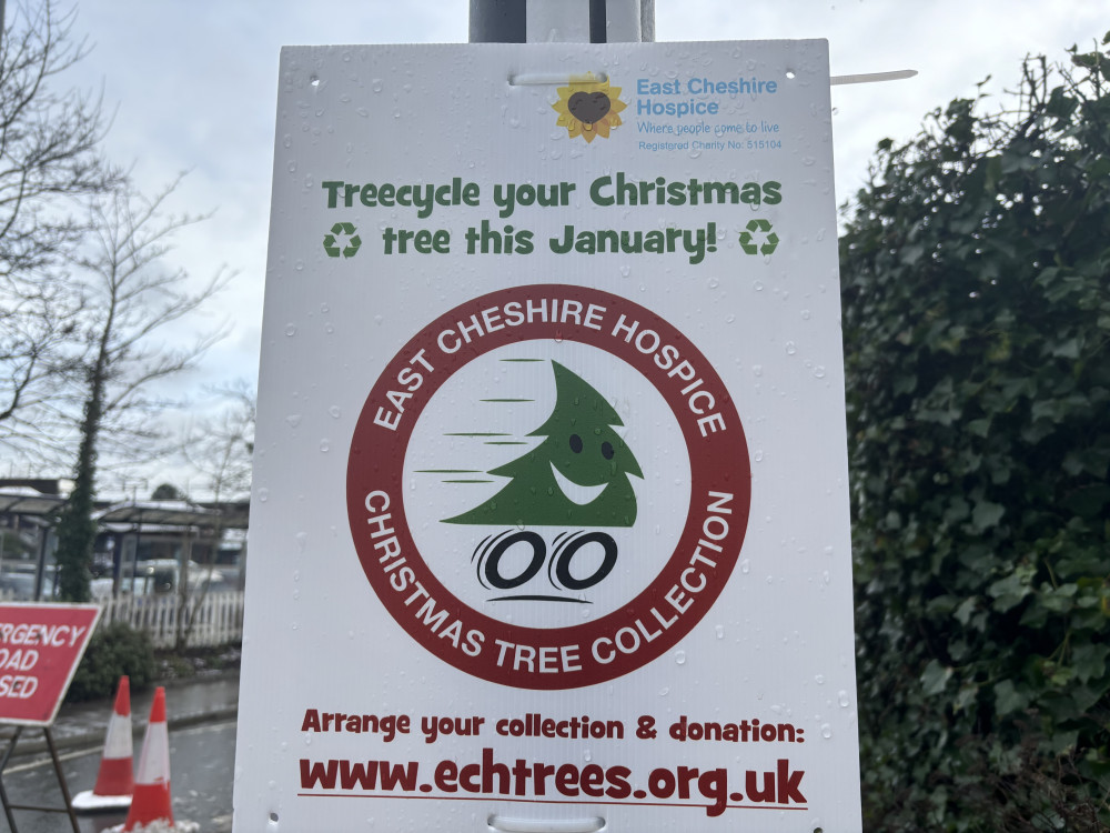  A dedicated team of volunteers will be out across the community, collecting and recycling Christmas trees to raise essential funds for East Cheshire Hospice (Wilmslow Nub News).