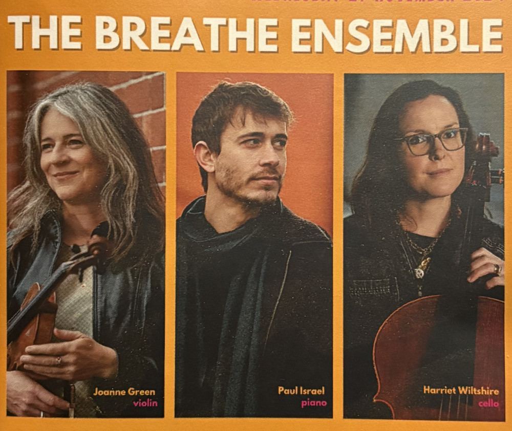 Breathe Ensemble will bring the powerful music of John Tavener’s The Protecting Veil to the area. 