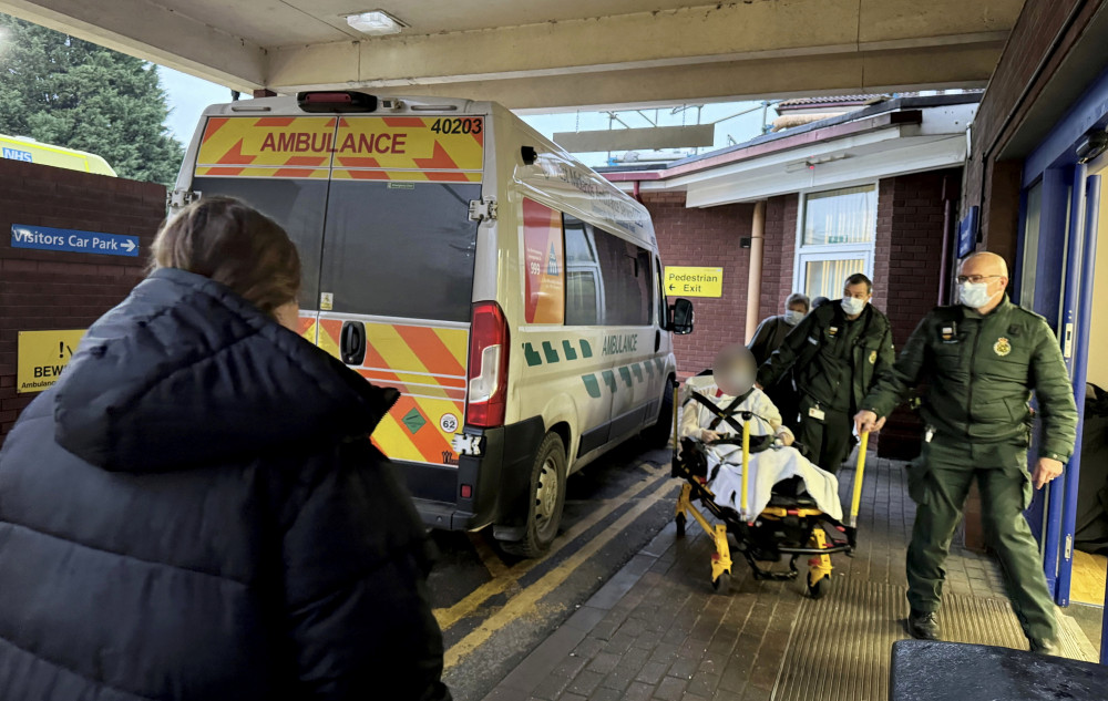 Patient numbers at Warwick Hospital's A&E have been some of the highest numbers ever recorded in the last week (image by SWNS)