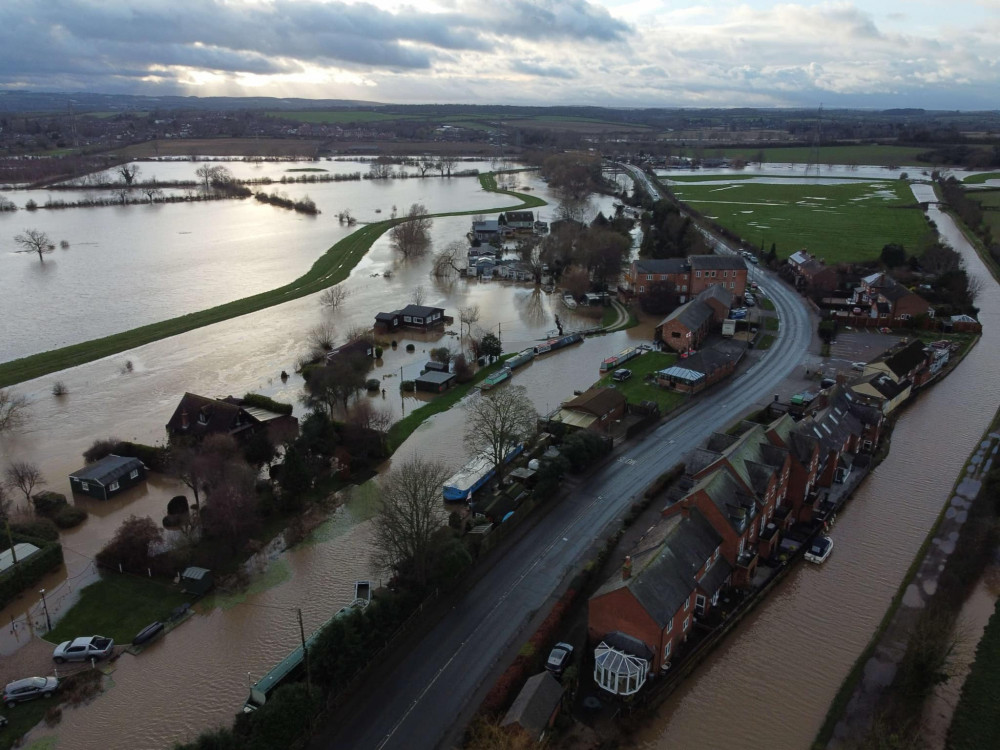 The Measham area was badly hit by flooding. Photos from Alvis Un Inga Lācīši