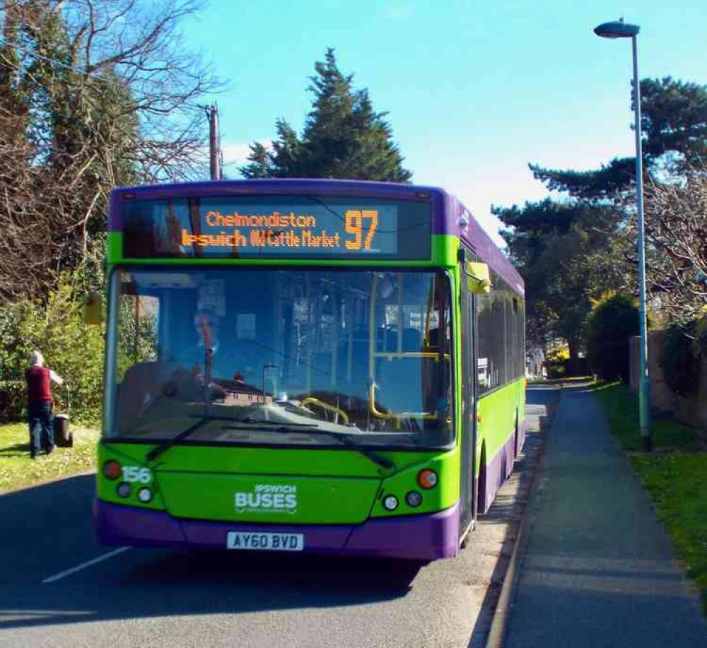 The Shotley, Chelmondiston, Woolverstone and Freston bus to Ipswich has new timetable