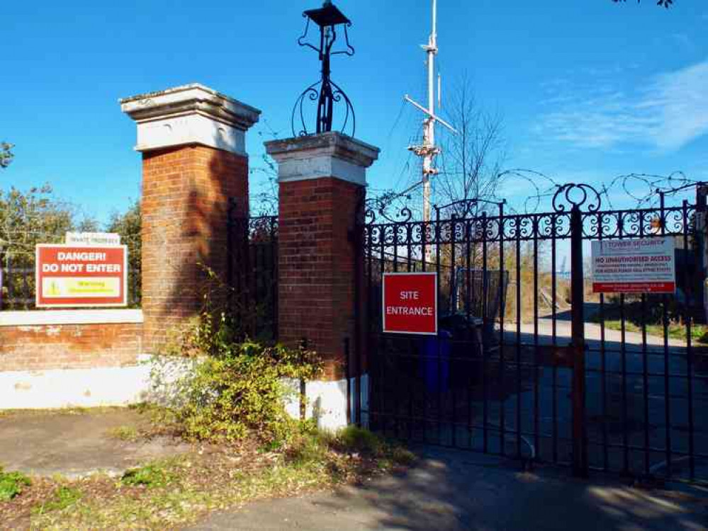 Main gate at Ganges where security is being increased