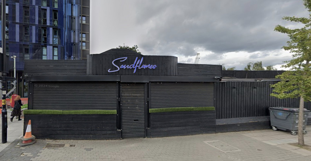 The venue was previously home to Sandflames, a shisha lounge and grill (image via Google Maps)