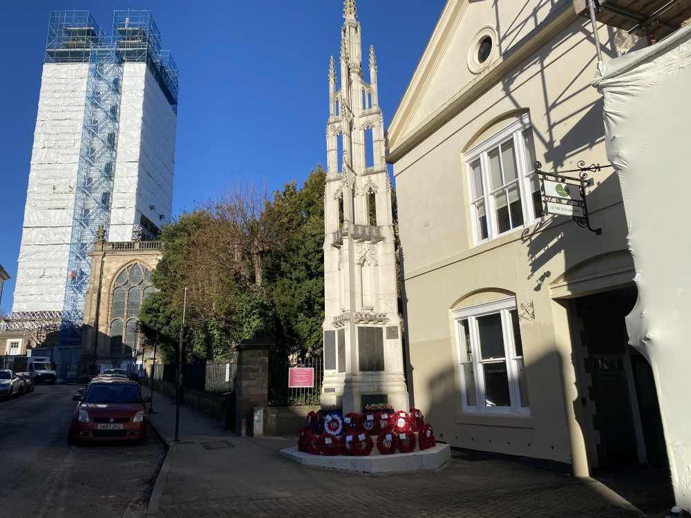 The service will take place at the War Memorial on Church Street (image by Nub News)