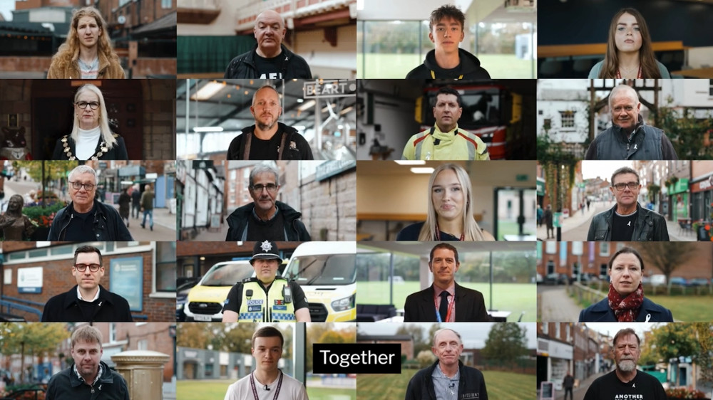 Screenshot from the council's White Ribbon Campaign video (Credit: Congleton Town Council)