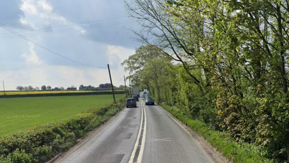 The collision happened on the A361 near Cranmore. Credit: Google Maps