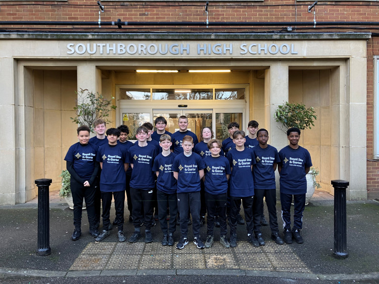 Pupils from Southborough High in Surbiton will be putting their best foot forward when they raise money for Royal Star & Garter (Credit: Royal Star & Garter)