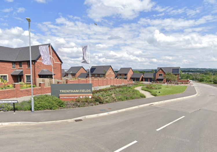Almost 500 homes will be built at the Trentham Fields site on New Inn Lane (Google).