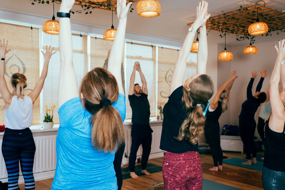 Internationally renowned yoga teacher, Dav Jones at HeartSpace Yoga