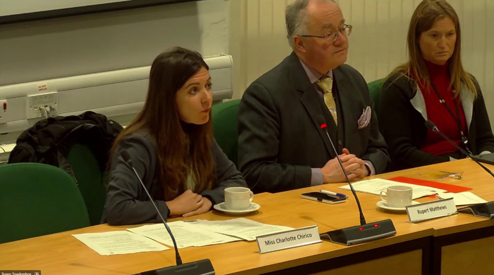 Charlotte Chirico appeared in front of a panel to convince them why she should be deputy Police and Crime Commissioner (Photo: Leicestershire County Council)