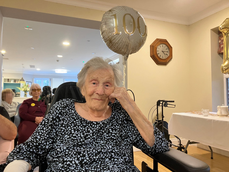 Amy Wein had a family lunch at Royal Star & Garter in Surbiton before staff threw her a special party (Credit: Royal Star & Garter)