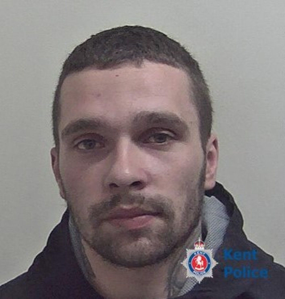 Adrian Badea, 27, of Hankins Heys Lane, Buerton, was sentenced at Maidstone Crown Court to two years and four months' imprisonment (Kent Police).