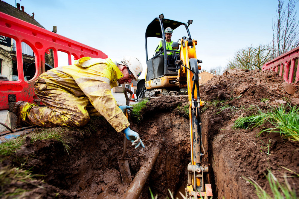 Households in the CV31 , CV32, CV33 and CV34 were impacted (image via Severn Trent)