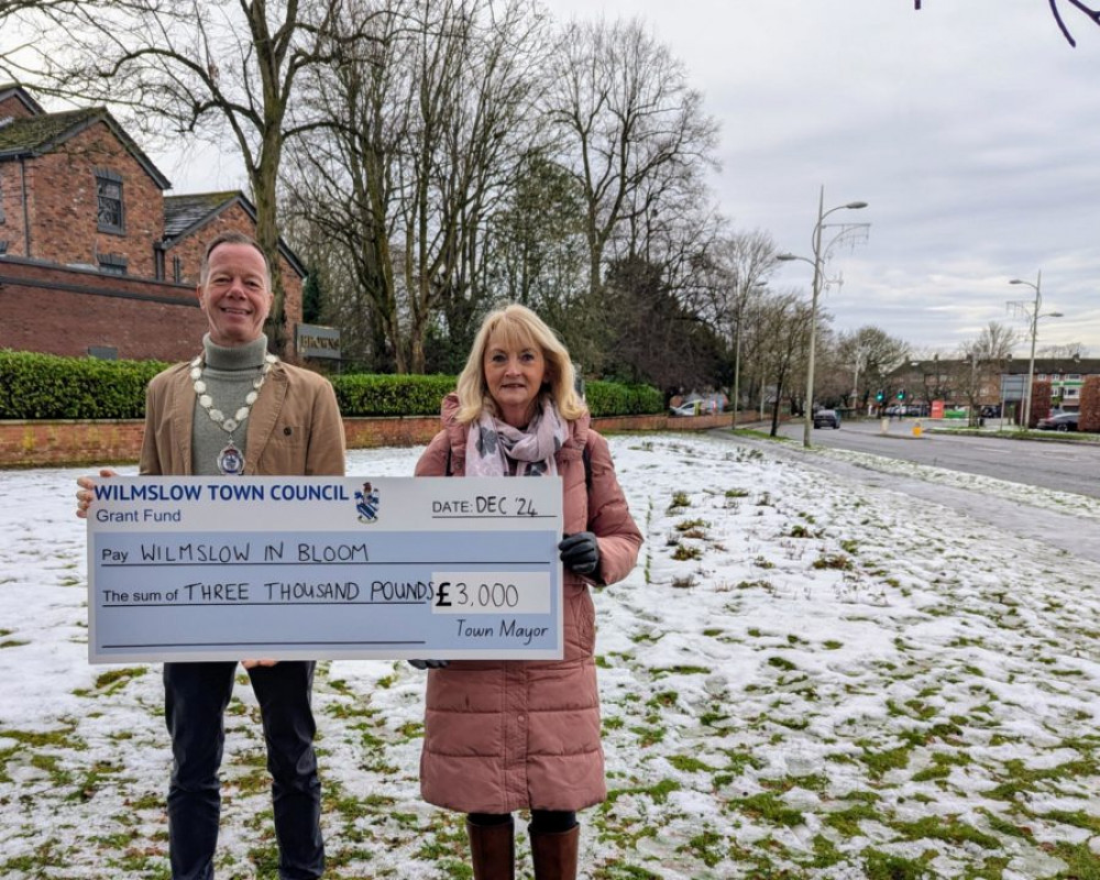 Wilmslow Town Council continue to support Wilmslow In Bloom this year, awarding them a £3,000 Green Community Fund award towards their costs for 2025 (Wilmslow Town Council).