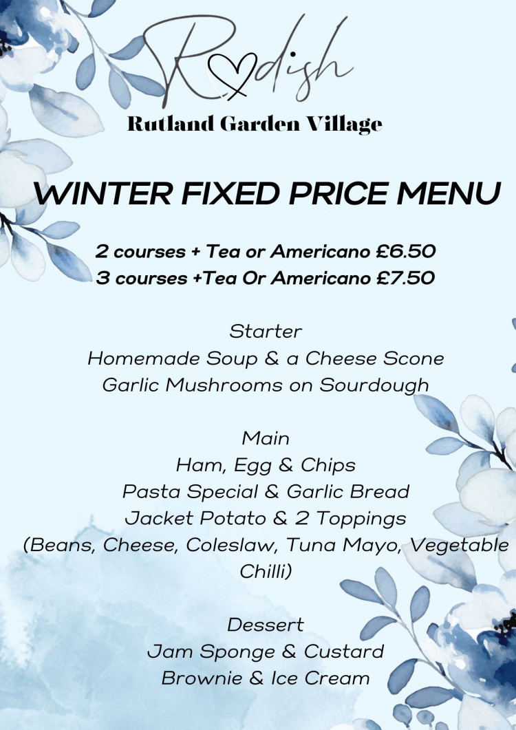 Fixed winter set menu