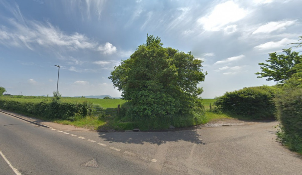 Planned Entrance To Development Of 47 Homes On The B3139 Elm Close In Wells Google Maps 