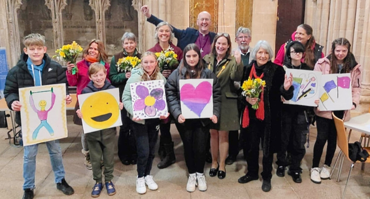 Bishop Michael salutes the charities that benefitted from Saturday’s SOUP!