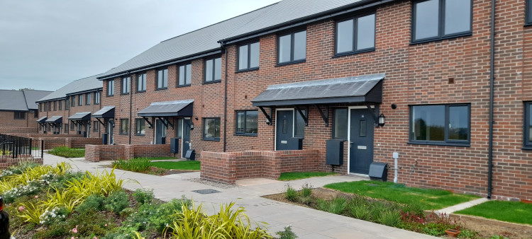 One of the Vale of Glamorgan Council's housing developments, Lon y Felin Wynt at Hayes Road, Barry