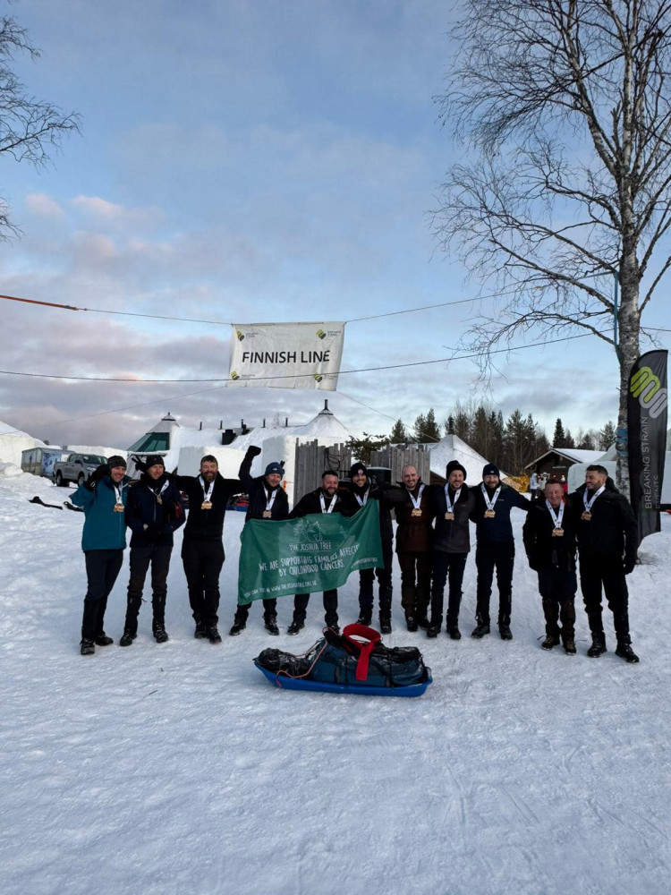 Pear Tree Hospitality's Chris Baldwin and Jake Pear have completed The Joshua Tree's Arctic Trek 2025. (Photo: Chris Baldwin)    