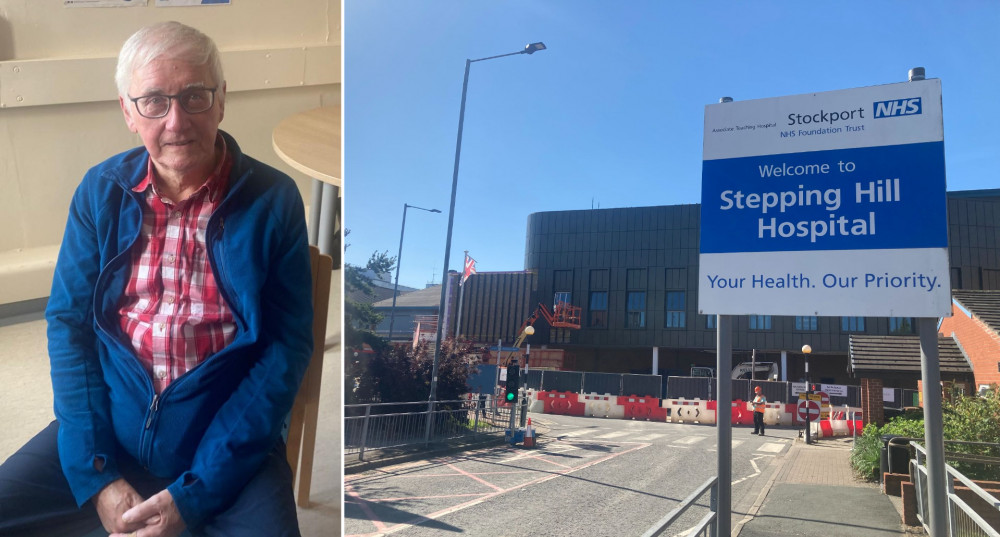 74-year-old Alan Towse from Bramhall has regained his sense of taste and smell after 12 years, following a remarkable clinical trial at Stepping Hill Hospital (Images - left: Stockport NHS / right: Nub News)