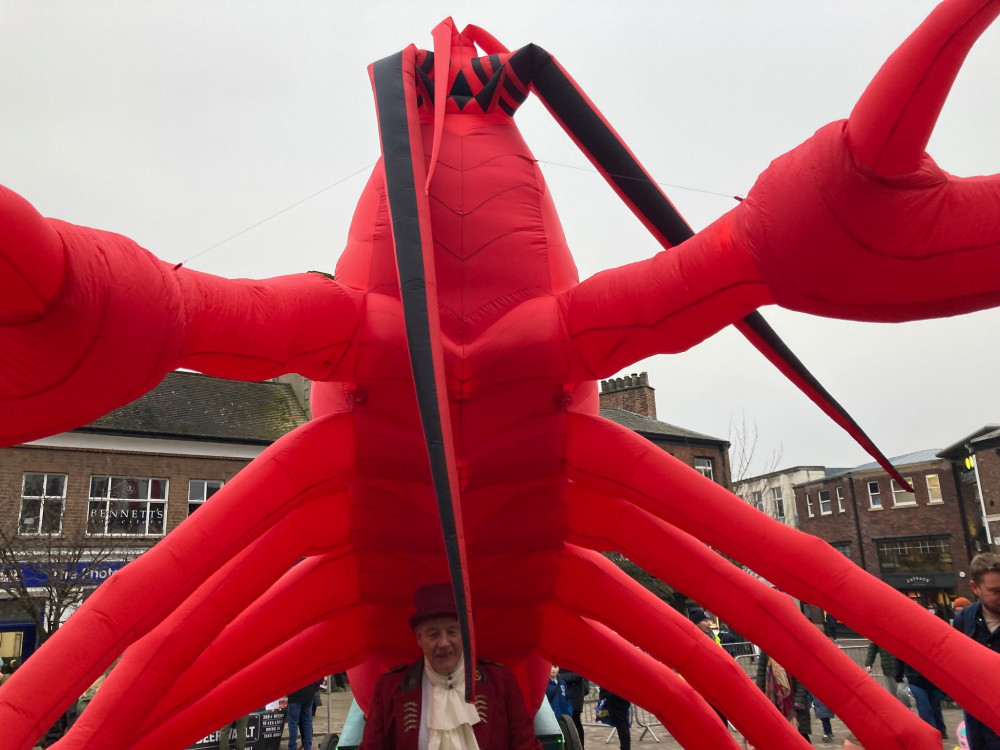 There was also an appearance from Lobster a la Carte (Credit: Mayor of Macclesfield)