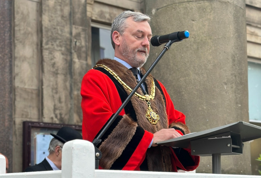 The Mayor of Macclesfield, councillor Sandy Livingstone (Credit: MTC)