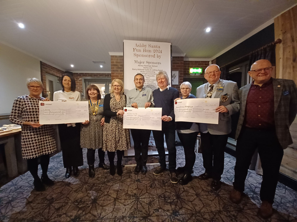 The presentation took place earlier this month. Photo: Rotary Club of Ashby Castle