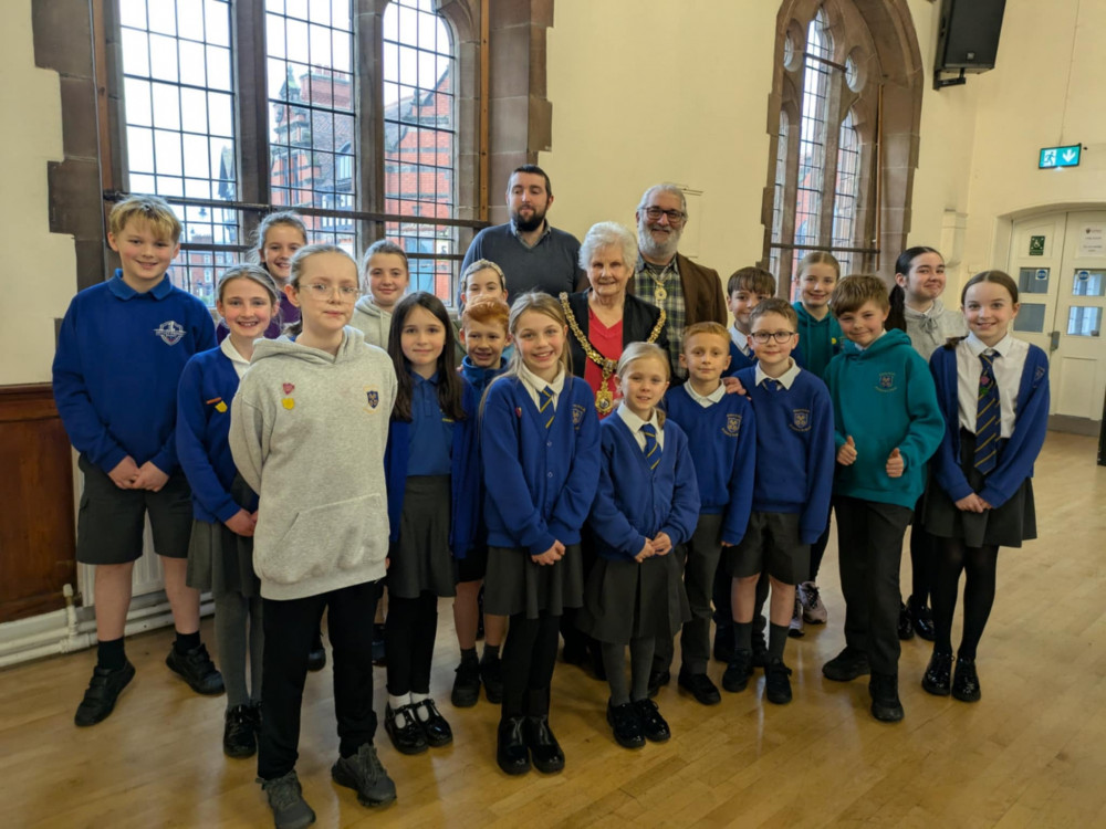 Pupils from two school delivered their ideas for Sandbach today (Tuesday). (Photo: Nub News) 