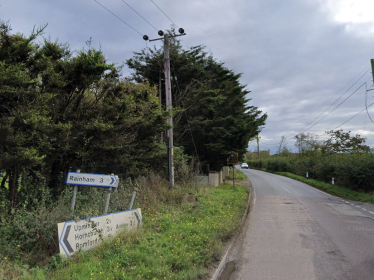 Aveley Road was closed after the crash while police carried out an investigation. 