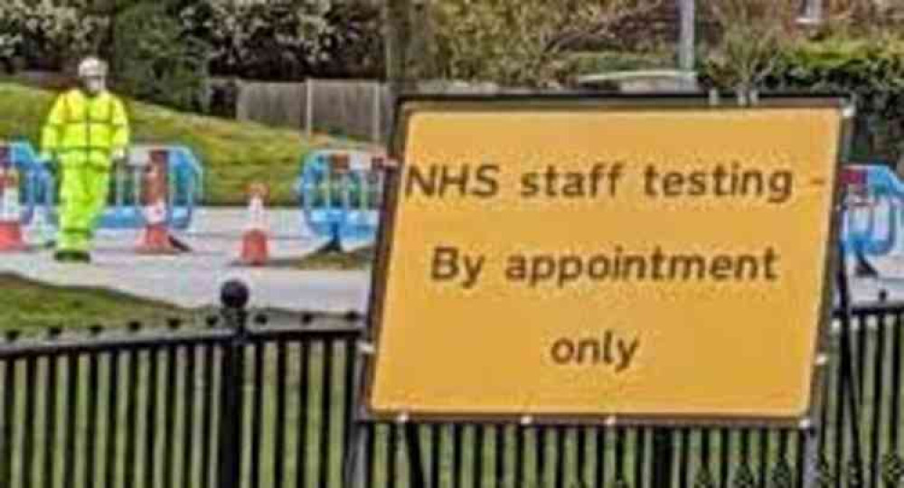 NHS testing by appointment only for frontline staff