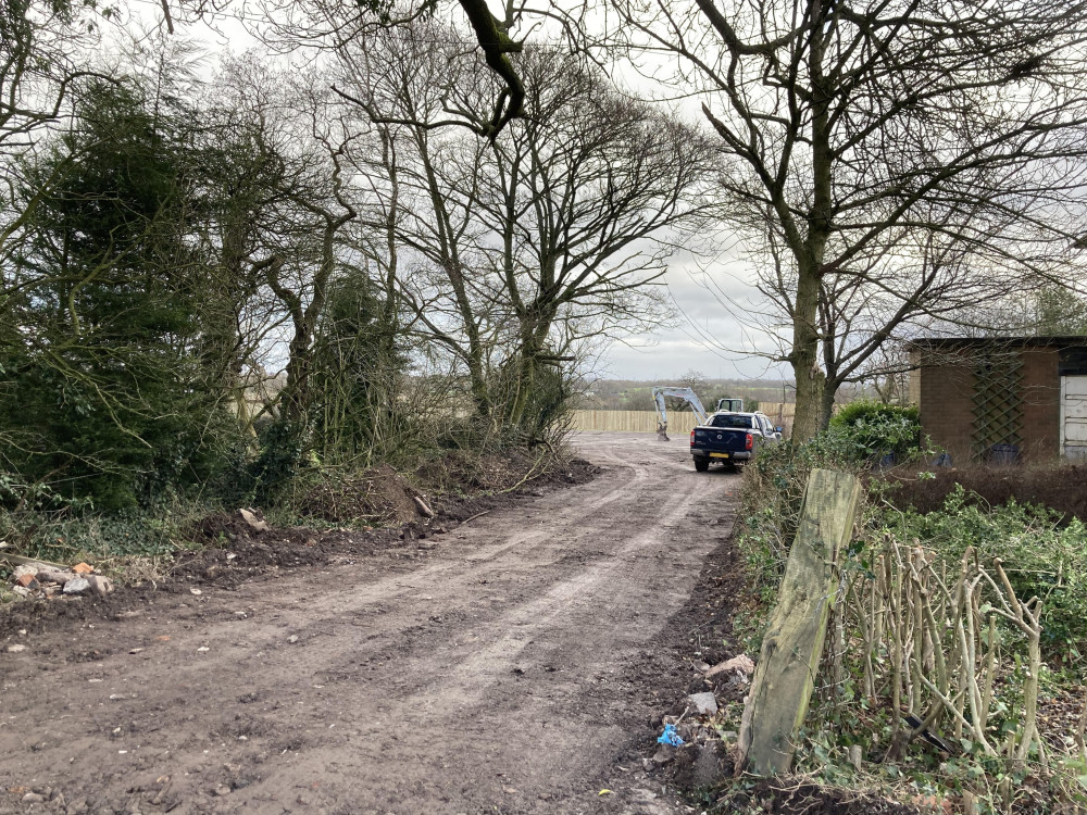 The family moved onto a field off Stallington Road, Blythe Bridge (LDRS).