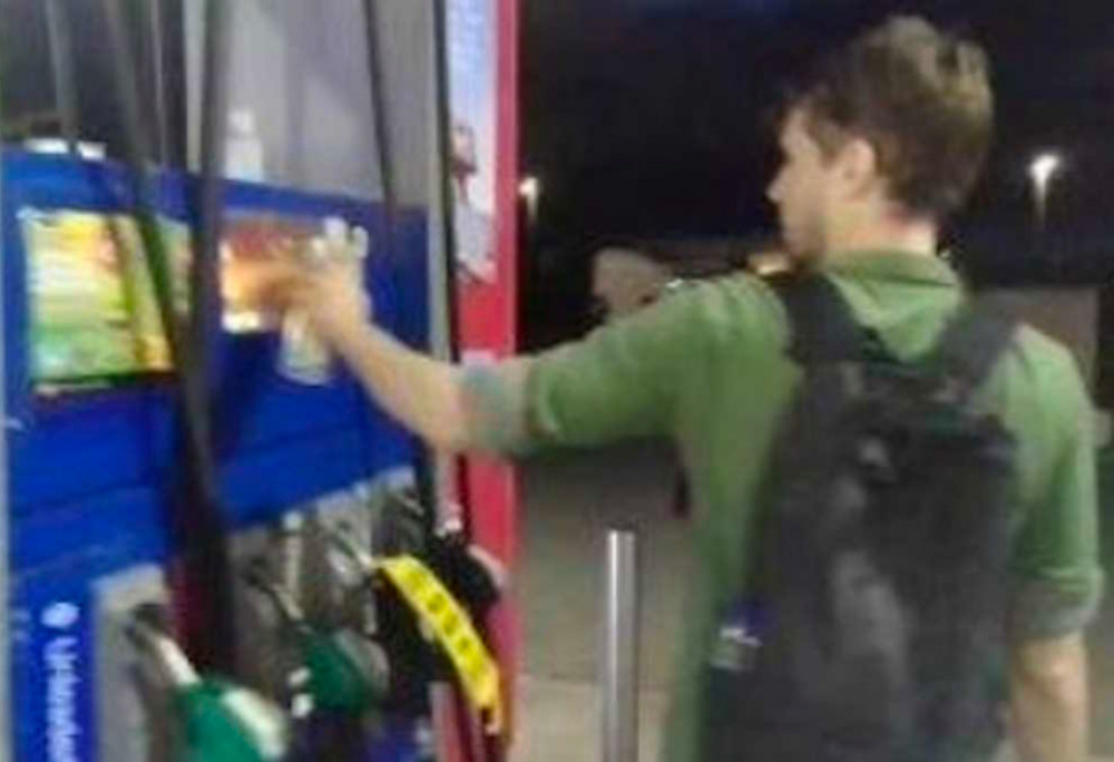 Dr Patrick Hart caused criminal damage to 16 fuel pump display screens at a fuel station forecourt in West Thurrock. 