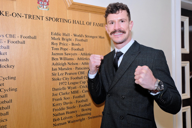 Middleweight champion, Nathan Heaney, has joined the Stoke-on-Trent Sporting Hall of Fame (Stoke-on-Trent City Council).