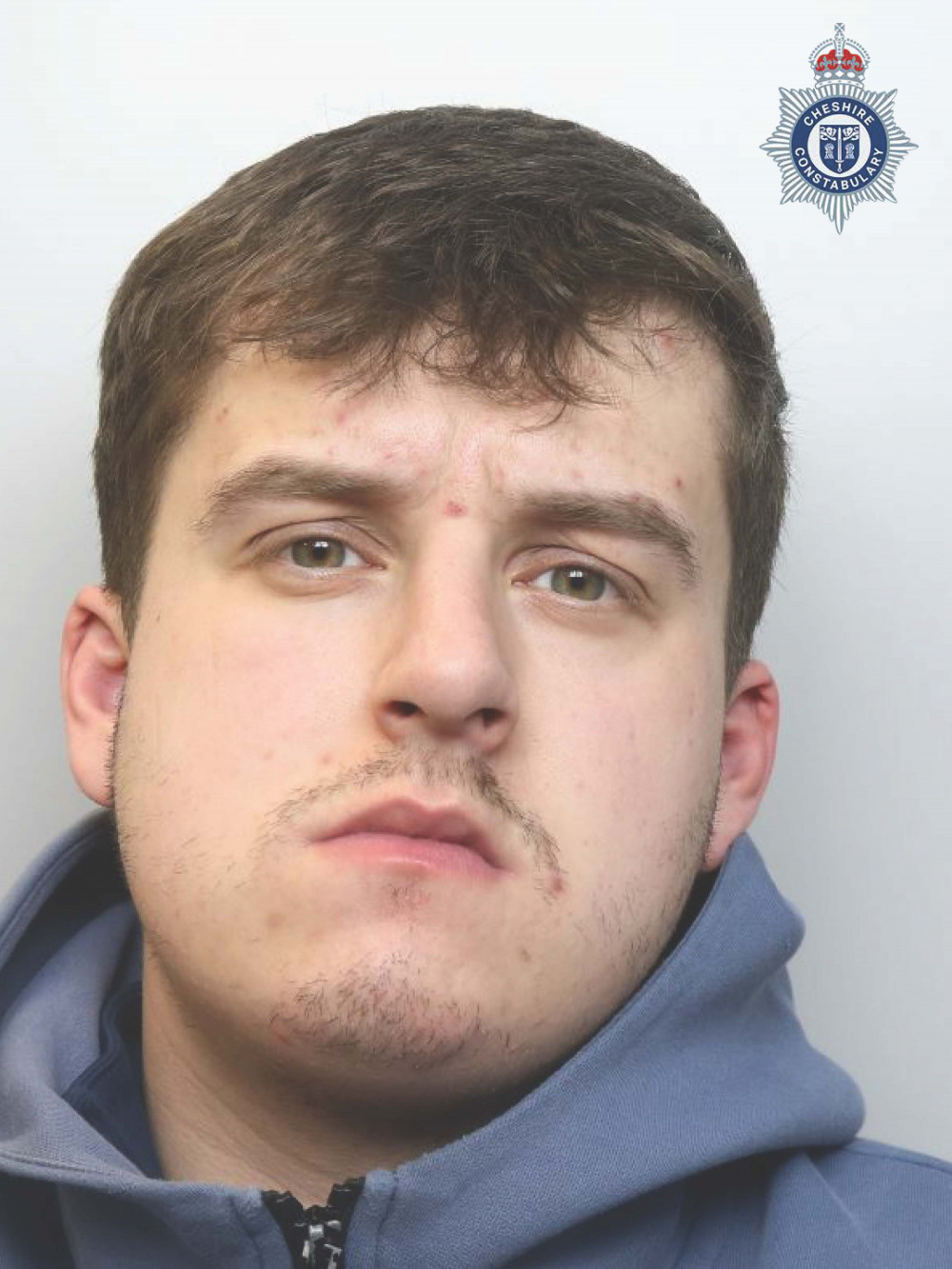 Harvey Etchells, 27, has been jailed for over three years after Cheshire Police tracked the phone he was using to advertise the sale of heroin and crack cocaine (Cheshire Police).