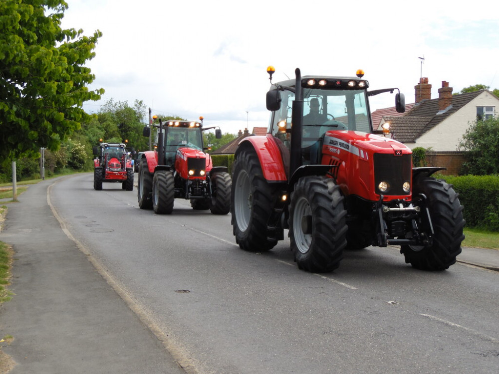 Tractors will leave from Warwick Racecourse on Saturday morning and make their way through Warwick and to Leamington (image by Paul Bryan)