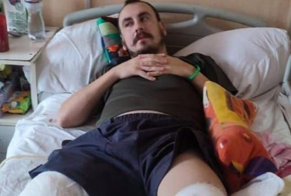 Serhiy Bedarev lost two limbs after stepping on a landmine (Credit: One Project Ukraine)