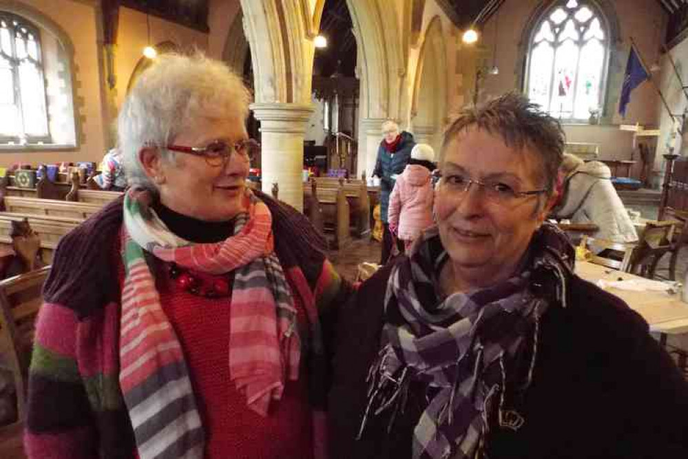 Jane Gould, here with Beryl Walker, is holding Zoom sessions for those Dying to be Heard