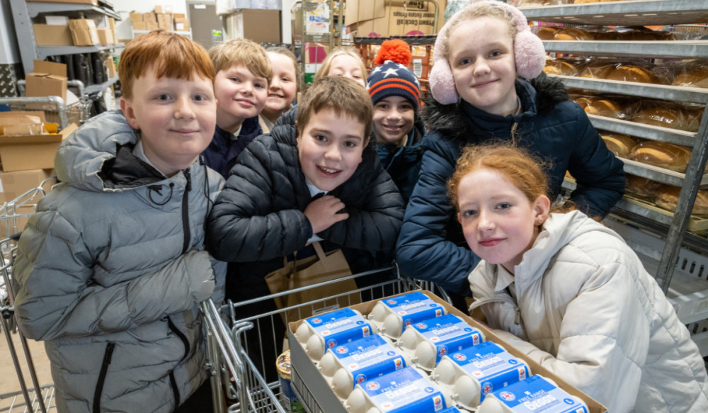 School children tour the store (Credit: Central Co-op)