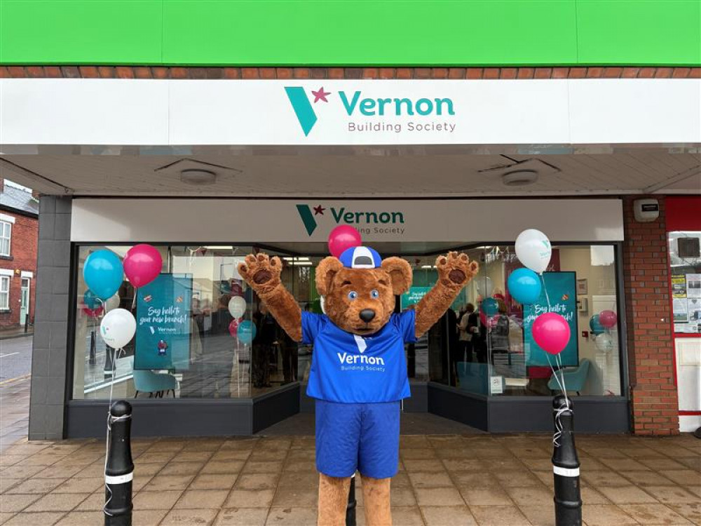 Vernon Building Society's Marple branch - on the corner plot of Hollins Lane - has re-opened following an extensive refurbishment (Image - Vernon Building Society)